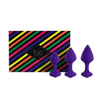 Набір анальних пробок FeelzToys-Bibi Butt Plug Set 3 pcs Purple
