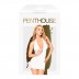 Мини-платье с открытой спиной и стрингами Penthouse - Earth-Shaker White L/XL