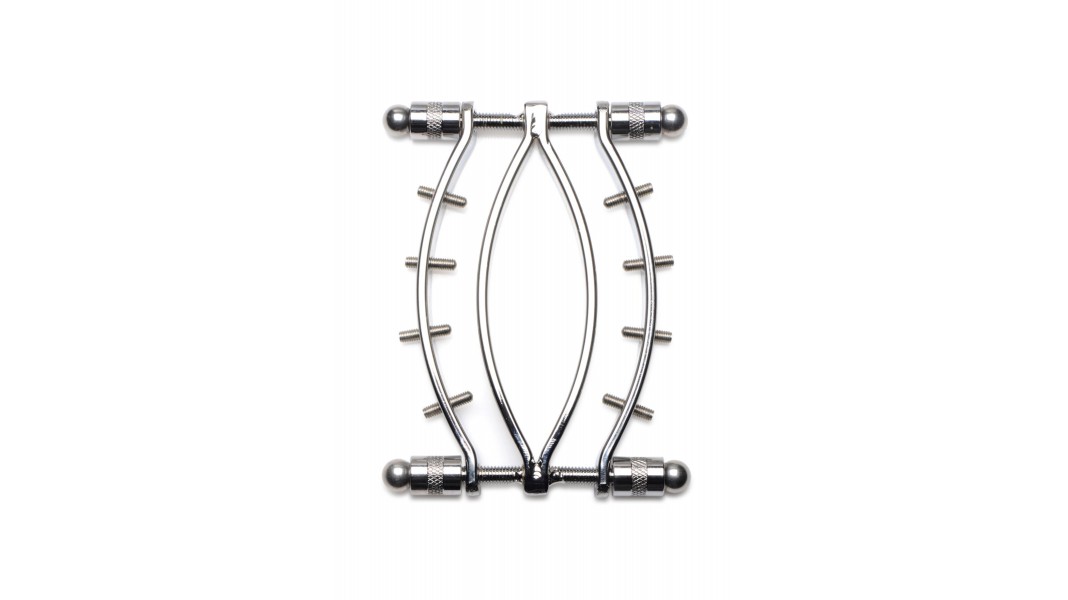 Зажим для половых губ Master Series Spread'Em Poker Vagina Clamp with Adjustable Pressure Screws