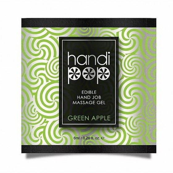 Пробник вкусового геля для оральных ласк Sensuva - Handipop Green Apple (6 мл)
