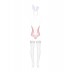 Еротичний костюм зайчика Obsessive Bunny suit 4 pcs Costume pink L / XL