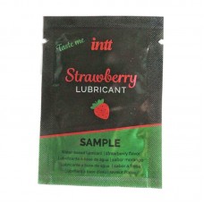 Пробник лубриканта на водній основі Intt Strawberry, об'єм 2 мл