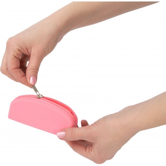 Сумка для зберігання секс-іграшок PowerBullet-Silicone Zippered Bag Pink