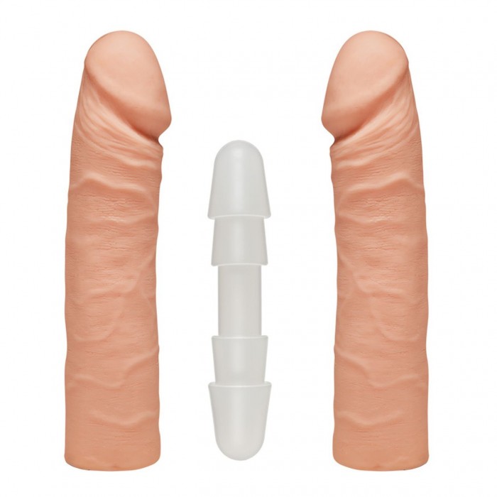 Фаллоимитатор подвійний Doc Johnson The D - Double D - 16 Inch - ULTRASKYN