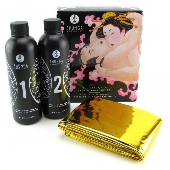 Гель для NURU массажа Shunga Oriental Body-to-Body - Sparkling Strawberry Wine