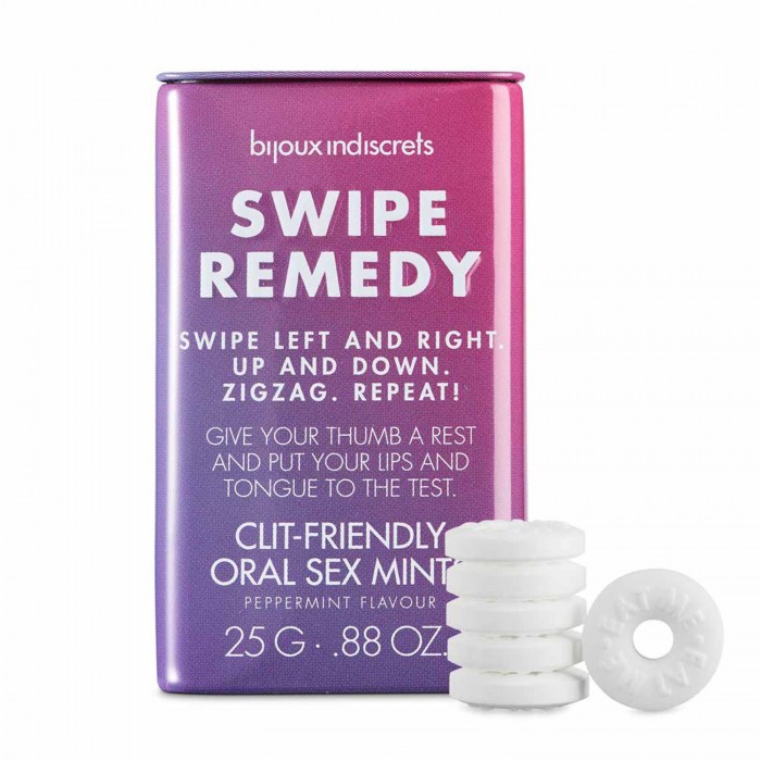 М'ятні цукерки для орального сексу Bijoux Indiscrets Swipe Remedy, без цукру