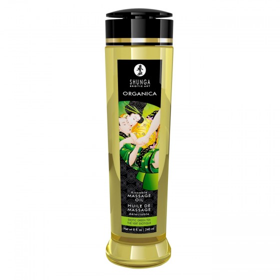 Органическое массажное масло Shunga ORGANICA - Exotic green tea (240 мл)