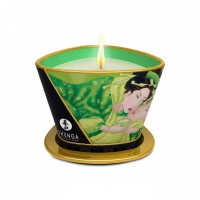Масажна свічка з афродизіаками Shunga Massage Candle - Exotic Green Tea (170 мл)