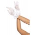 Перчатки Leg Avenue Floral lace wristlength gloves White