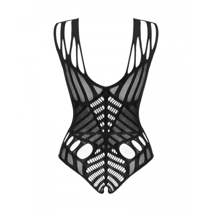Боді з великими вирізами та доступом Obsessive B139, розмір S/M/L, Чорне