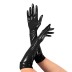 Глянцеві вінілові рукавички Art of Sex-Lora, розмір м, Колір Чорний
