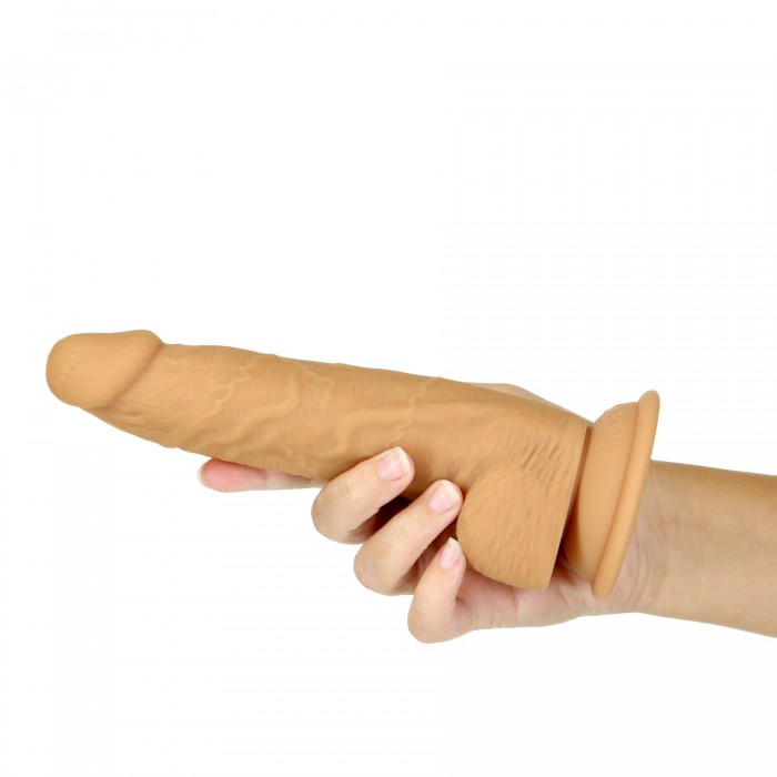 Фаллоимитатор ADDICTION Dual Density Silicone Dildo Caramel 8in