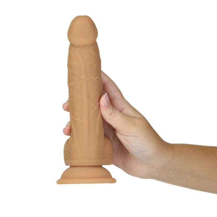 Фаллоимитатор ADDICTION Dual Density Silicone Dildo Caramel 8in
