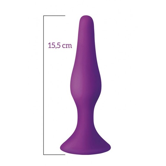 Анальная пробка на присоске MAI Attraction Toys №35 Purple