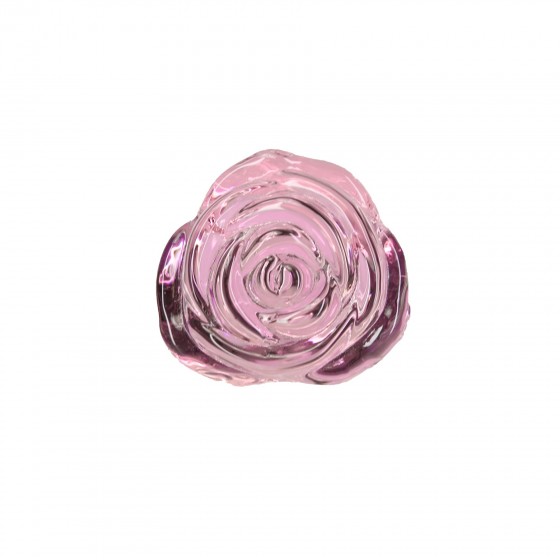 Стеклянная анальная пробка Pillow Talk - Rosy- Luxurious Glass Anal Plug