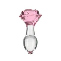 Скляна анальна пробка Pillow Talk-Rosy-Luxurious Glass Anal Plug