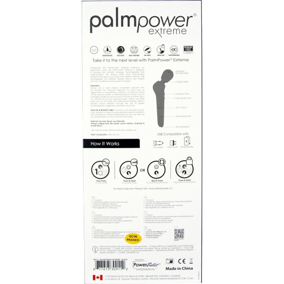 Мощный вибромассажер PalmPower EXTREME - Black