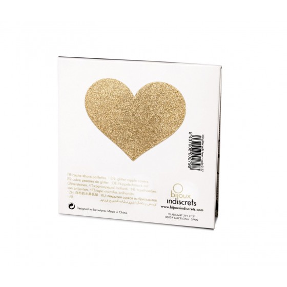 Пестіс - стикини Bijoux Indiscrets - Flash Heart Gold