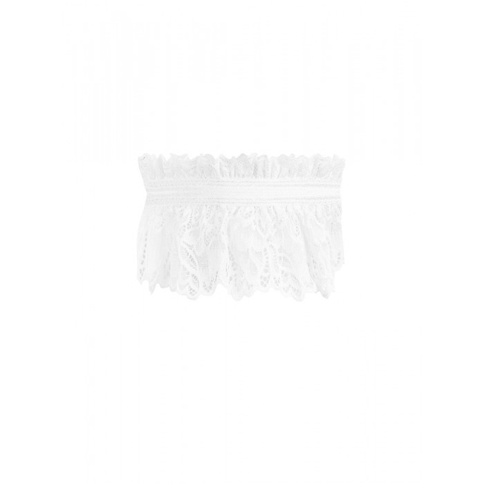 Ажурная подвязка Obsessive Amor Blanco garter, Белая