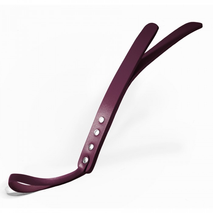 Паддл 2-х слойный из натуральной кожи Feral Feelings Leather Mini Paddle, Бордовый