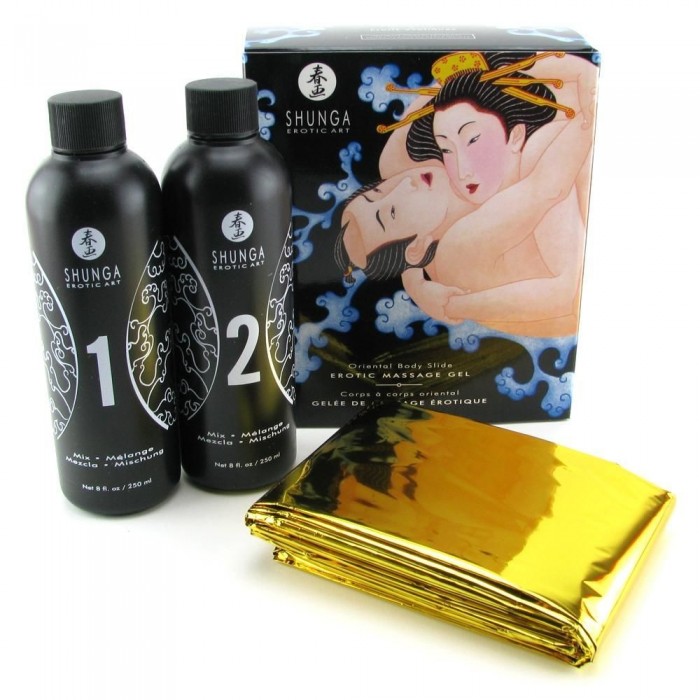 Гель для NURU массажа Shunga Oriental Body-to-Body - Exotic Fruits (2 x 225 мл)