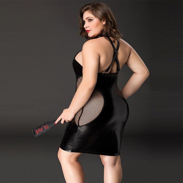 Еротична чорна сукня JSY Спокуслива Міла, Plus Size