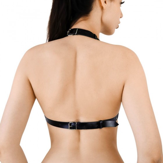 Портупея жіноча Art of Sex - Aiden Leather harness, Чорний L-2XL