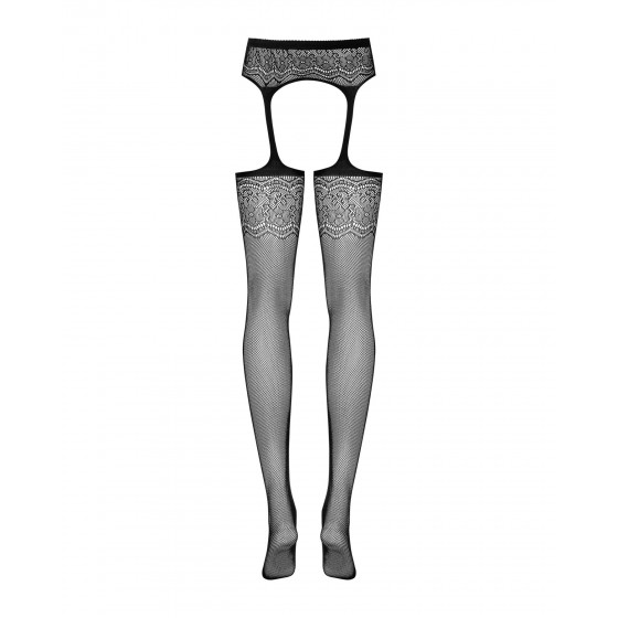 Еротичні панчохи Obsessive Garter stockings S207 XL / XXL