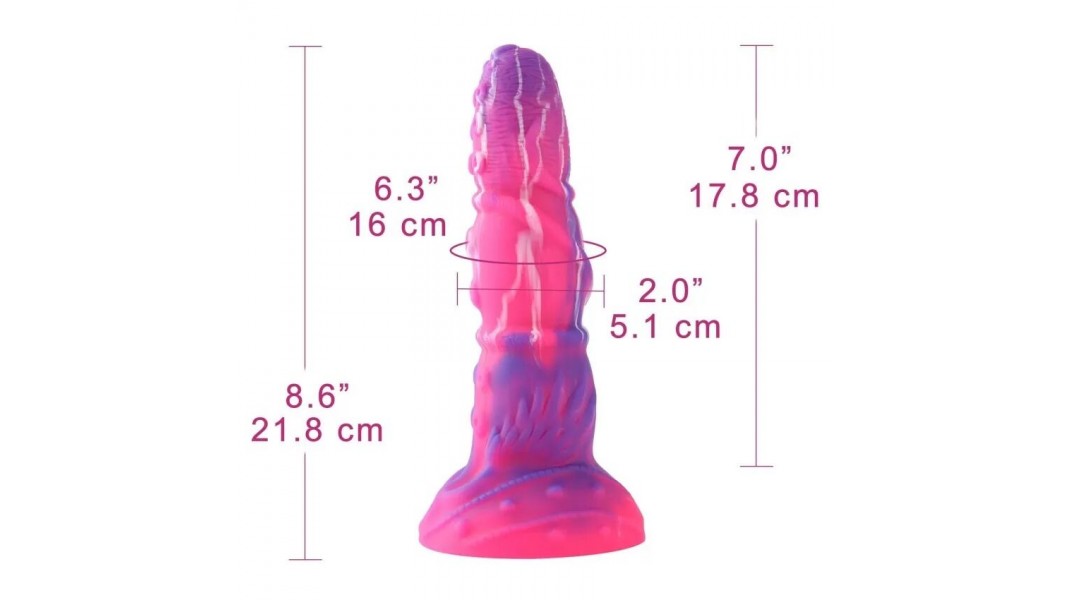 Силиконовый дилдо Hismith Silicone Tentacle Dildo Monster Series