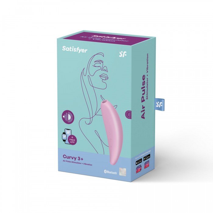 Потужний вакуумний кліторальний стимулятор Satisfyer Curvy 3+