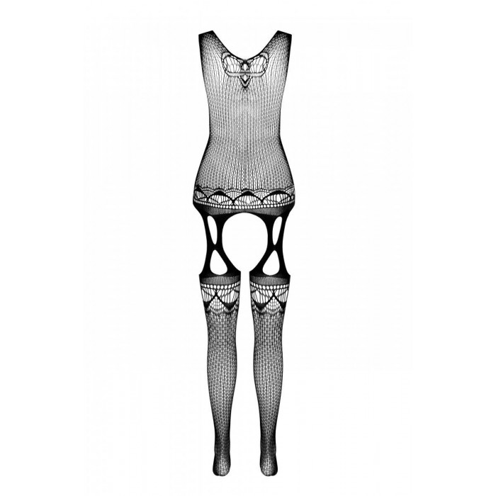 Бодістокінг з плетінням на грудях Passion BS099, розмір One Size, Білий