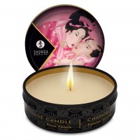 Масажна свічка з афродизіаками Shunga Mini Massage Candle - Rose Petals (30 мл)