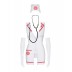 Эротический костюм медсестры Obsessive Emergency dress S/M + stethoscope