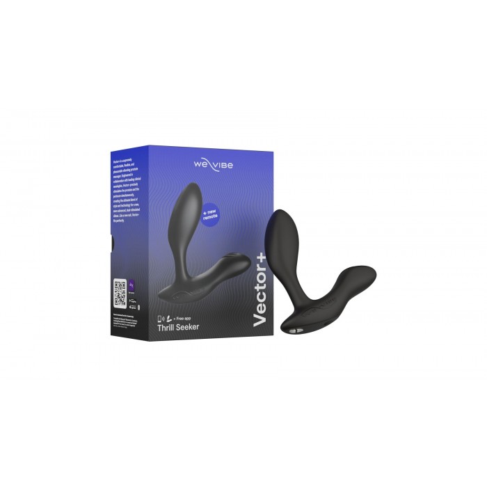 Смарт-вибромассажер простаты We-Vibe Vector+, Черный