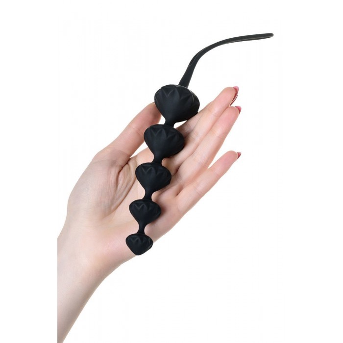 Набір анальних силіконових бус Satisfyer Beads, Чорний