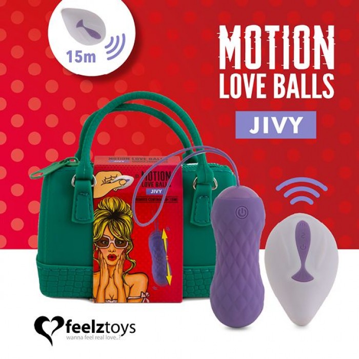 Вагинальные шарики с массажем и вибрацией FeelzToys Motion Love Balls Jivy