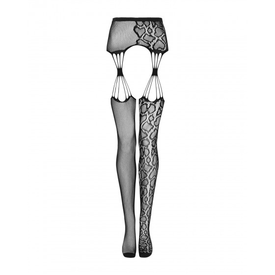 Еротичні панчохи Obsessive Garter stockings S821 S/M/L