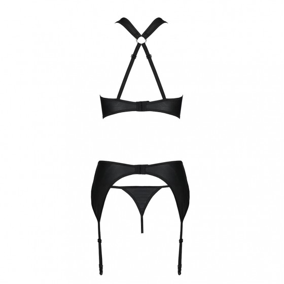 Сетчатый набор нижнего белья Amanda Set black XXL/XXXL - Passion