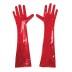 Глянцеві вінілові рукавички Art of Sex-Lora, розмір L, Колір Червоний