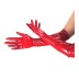 Глянцеві вінілові рукавички Art of Sex-Lora, розмір L, Колір Червоний
