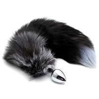 Alive Black And White Fox Tail M