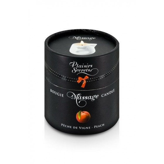 Масажна свічка Plaisirs Secrets Peach (80 мл)