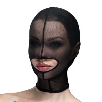 Маска сетка с открытым ртом Feral Feelings - Hood Mask 2 Black