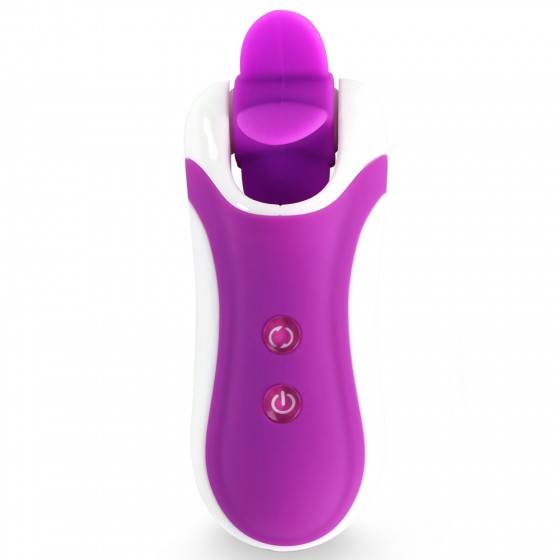 Стимулятор з імітацією оральних ласк FeelzToys-Clitella Oral Clitoral Stimulator Purple