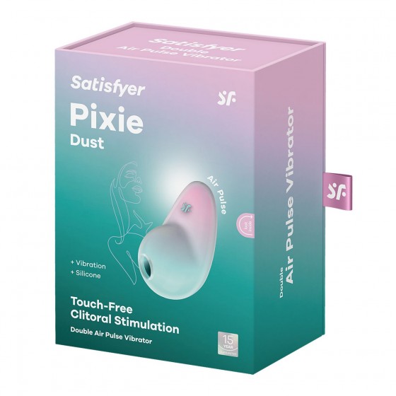 Вакуумний вібратор Satisfyer Pixie Dust Mint/Pink