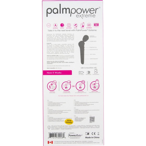 Потужний вибромассажер PalmPower EXTREME - Pink