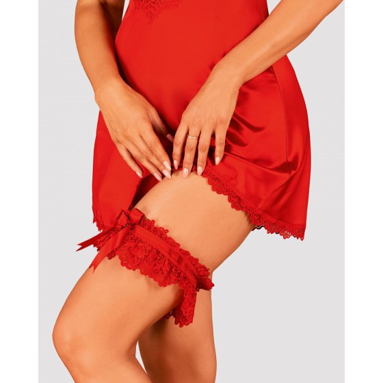 Красный гартер Obsessive Amor Cherris garter