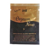 Пробник збуджуючого гелю-вібратора для клітора 2-в-1 Intt Orgasm Now (2 мл)