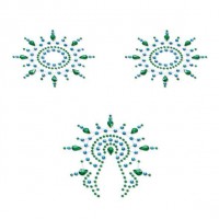 Пестіс з кристалів Petits Joujoux Gloria set of 3 - Green / Blue