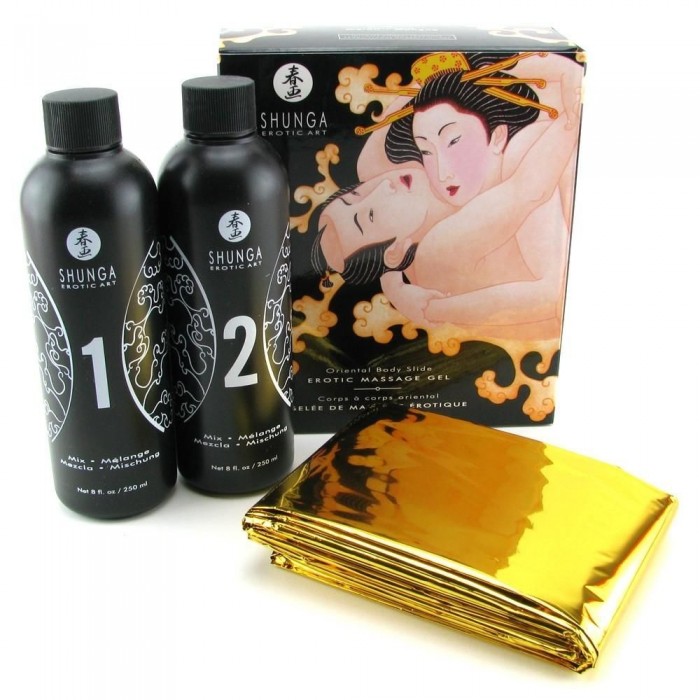 Гель для NURU масажу Shunga Oriental Body-to-Body - Melon Mango (2 x 225 мл)